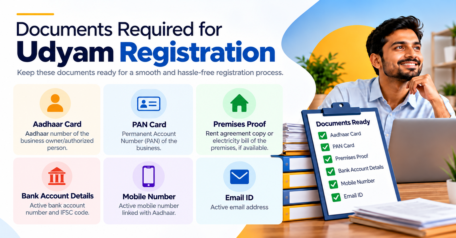Business paperwork and registration documents